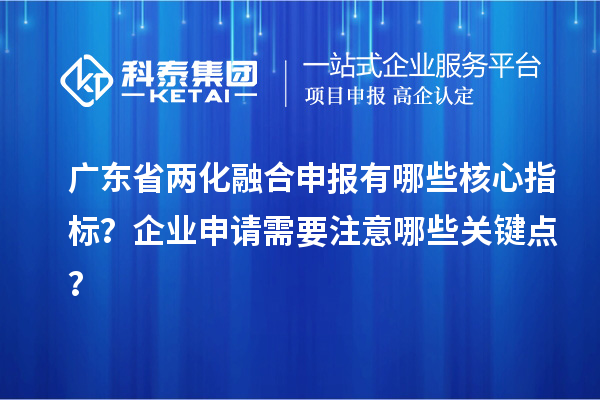 廣東省兩化融合申報有哪些核心指標？企業(yè)申請需要注意哪些關(guān)鍵點？