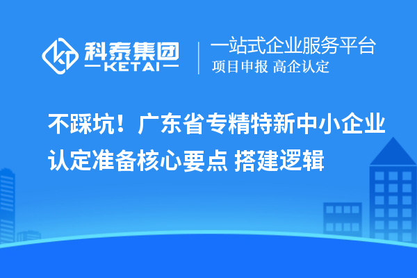 不踩坑！廣東省專精特新中小企業認定準備核心要點+搭建邏輯