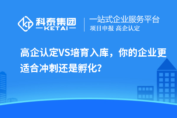 高企認定VS培育入庫，你的企業(yè)更適合沖刺還是孵化？